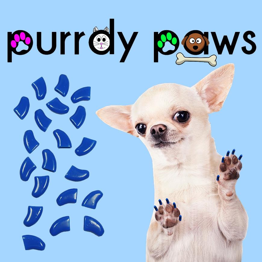 Soft Purrdy Paws Nail Caps for Dog Claws Grooming 6 month supply XTRA ADHESIVE eBay
