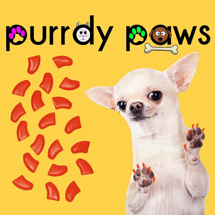Soft Purrdy Paws Nail Caps for Dog Claws Grooming 6 month supply XTRA ADHESIVE eBay