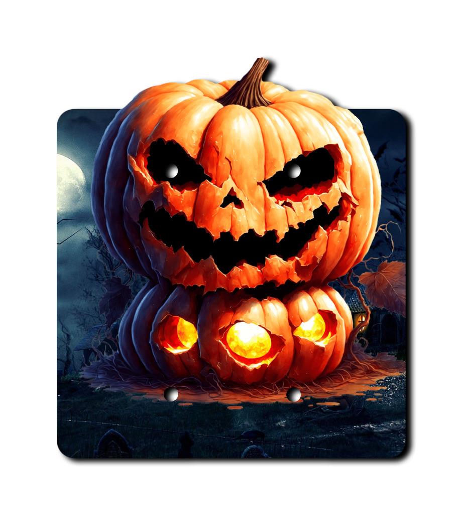 Platos fuera de la pared - Interruptor de calabaza de Halloween aterrador - Cubierta - Placa de pared de paleta - Imagen 9 de 12