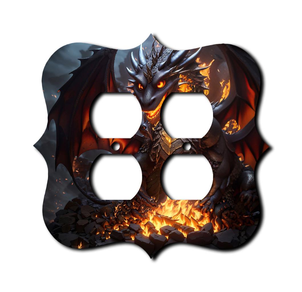 Placas Off The Wall - Interruptor Dark Dragon - Cubierta - Placa de pared de paleta - Imagen 8 de 12