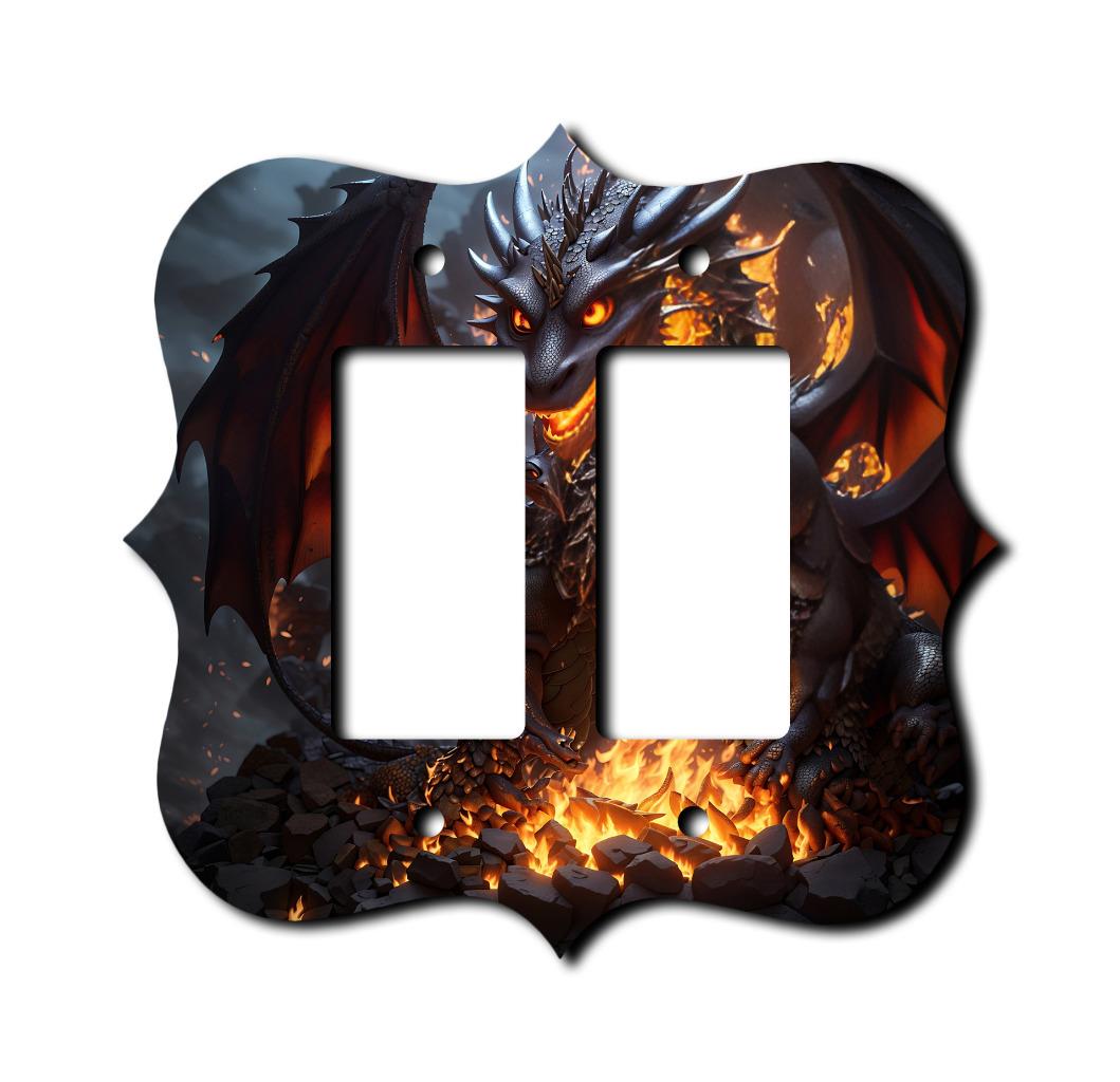 Placas Off The Wall - Interruptor Dark Dragon - Cubierta - Placa de pared de paleta - Imagen 7 de 12