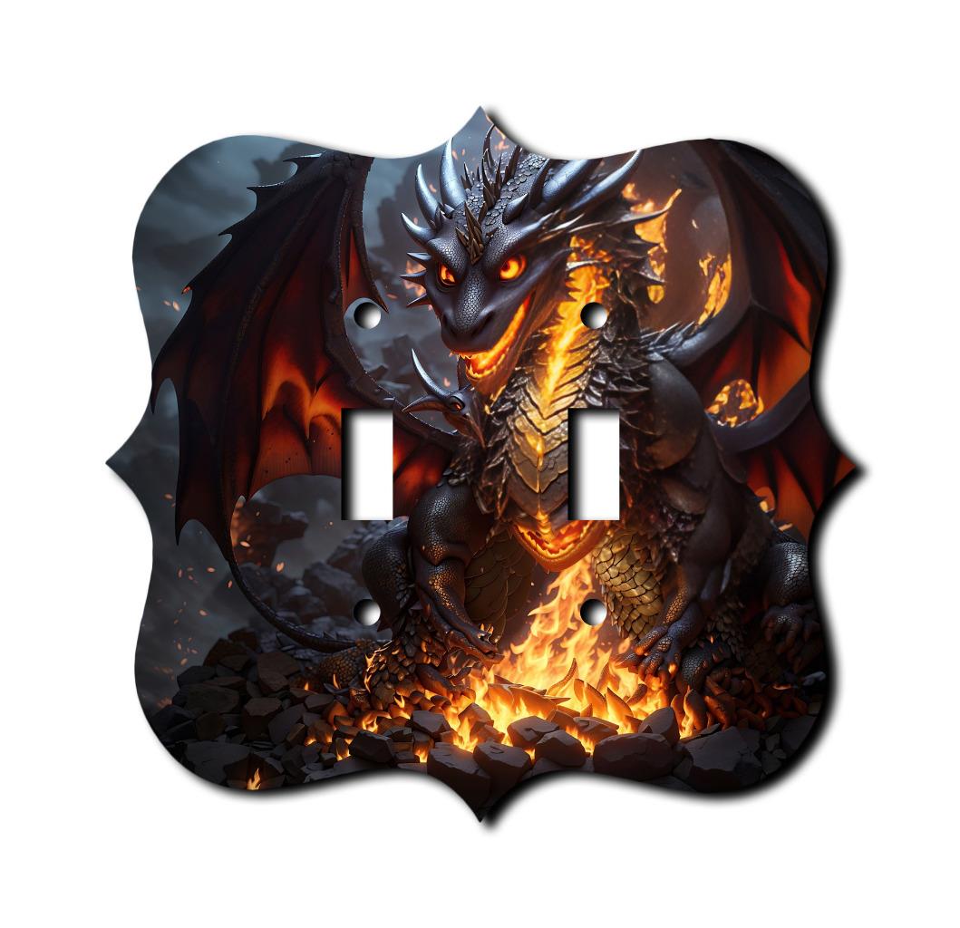 Placas Off The Wall - Interruptor Dark Dragon - Cubierta - Placa de pared de paleta - Imagen 6 de 12