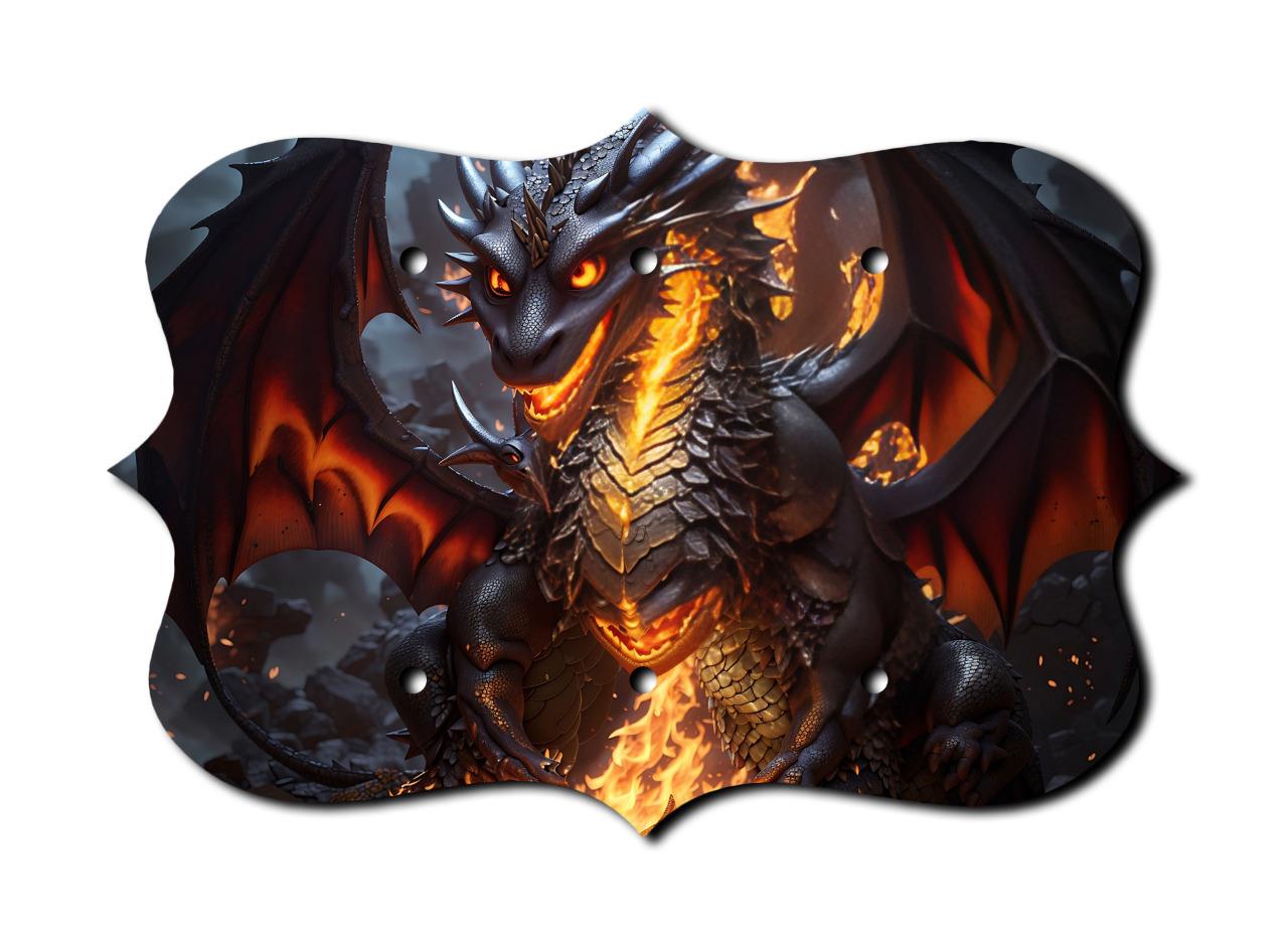 Placas Off The Wall - Interruptor Dark Dragon - Cubierta - Placa de pared de paleta - Imagen 12 de 12