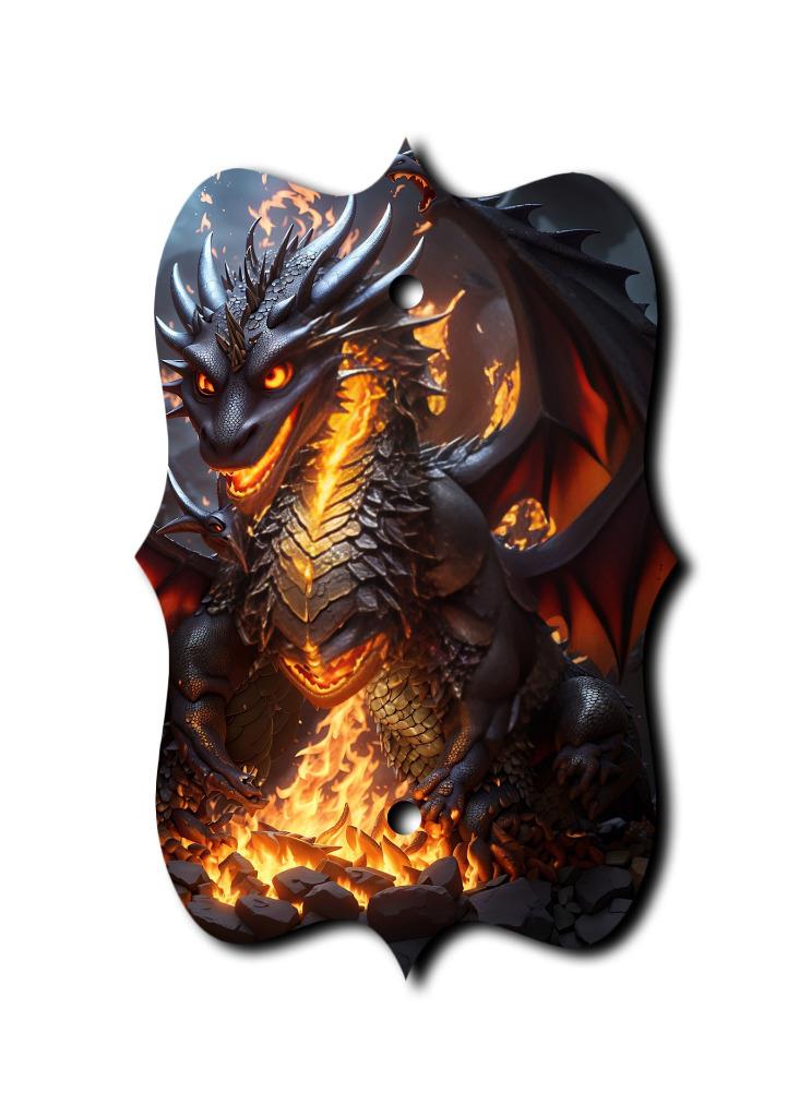 Placas Off The Wall - Interruptor Dark Dragon - Cubierta - Placa de pared de paleta - Imagen 5 de 12