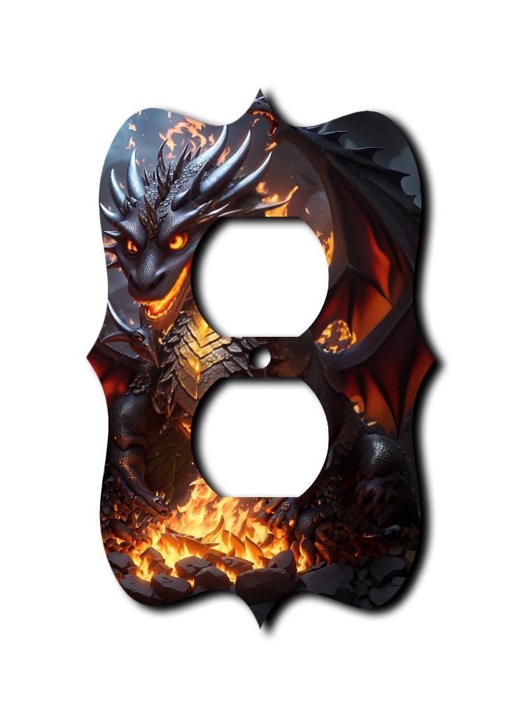 Placas Off The Wall - Interruptor Dark Dragon - Cubierta - Placa de pared de paleta - Imagen 4 de 12