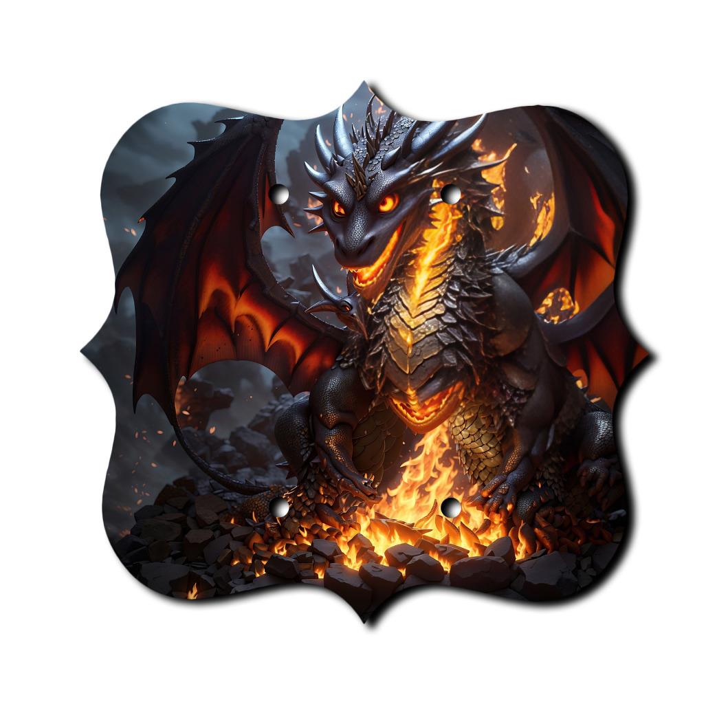 Placas Off The Wall - Interruptor Dark Dragon - Cubierta - Placa de pared de paleta - Imagen 9 de 12