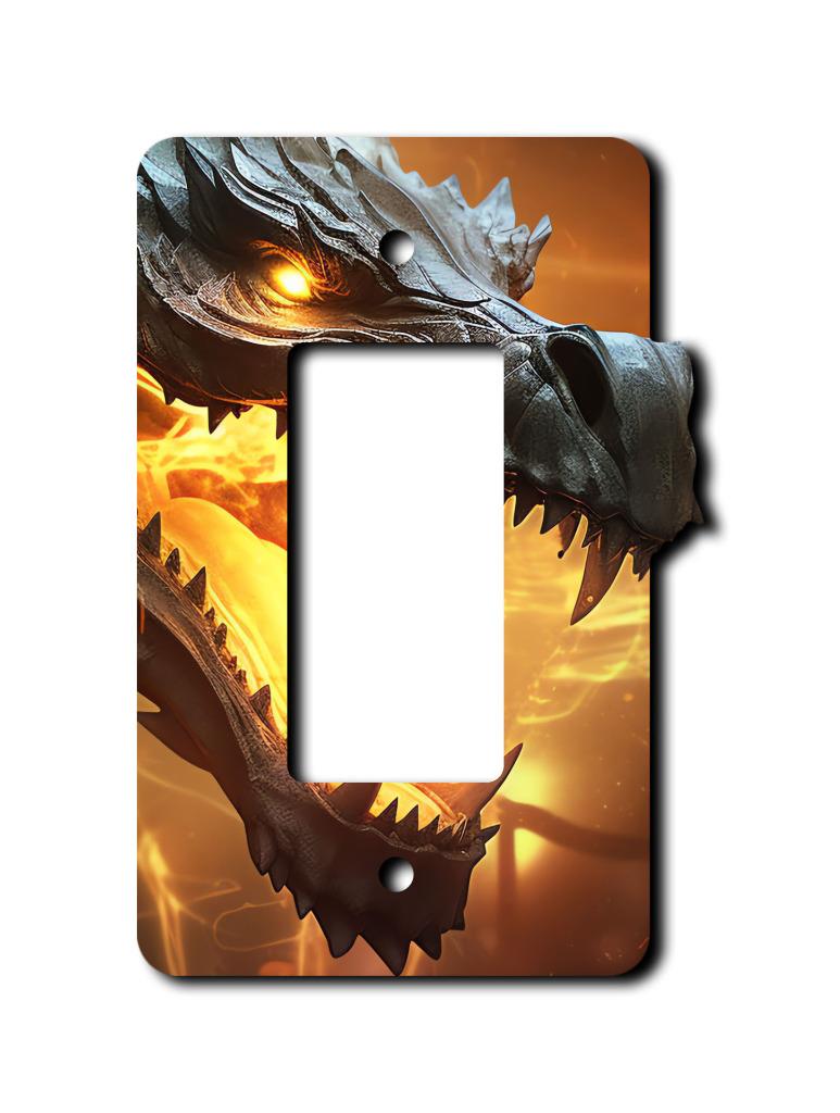 Off The Wall Plates - Black Fire Dragon Switch - Abdeckung - Paddle Wallplate - Bild 3 von 12