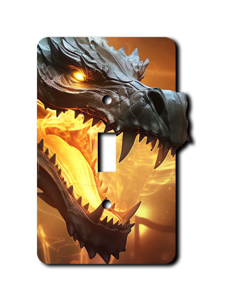 Off The Wall Plates - Black Fire Dragon Switch - Abdeckung - Paddle Wallplate - Bild 2 von 12