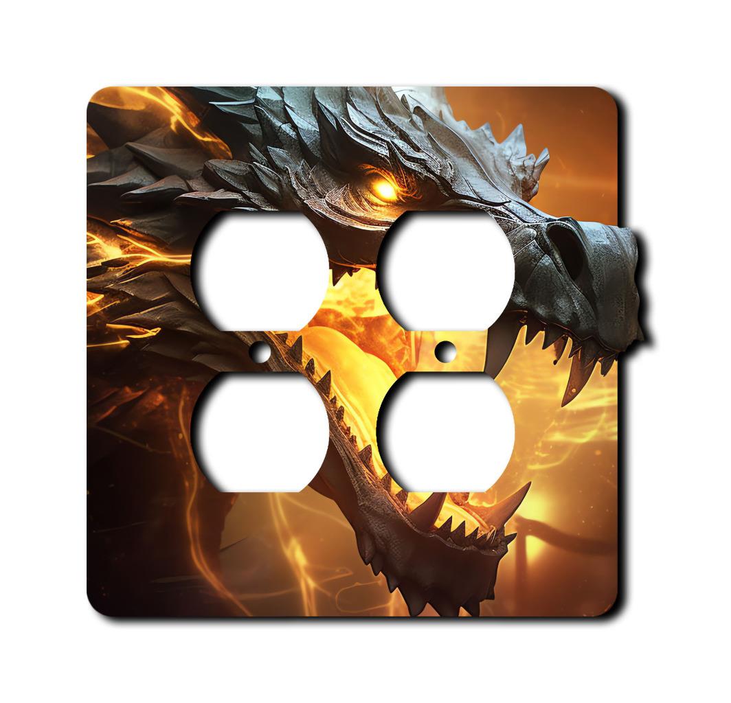 Off The Wall Plates - Black Fire Dragon Switch - Abdeckung - Paddle Wallplate - Bild 8 von 12