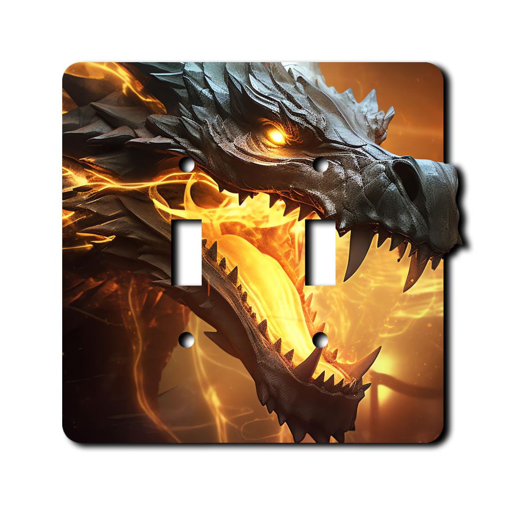 Off The Wall Plates - Black Fire Dragon Switch - Abdeckung - Paddle Wallplate - Bild 6 von 12