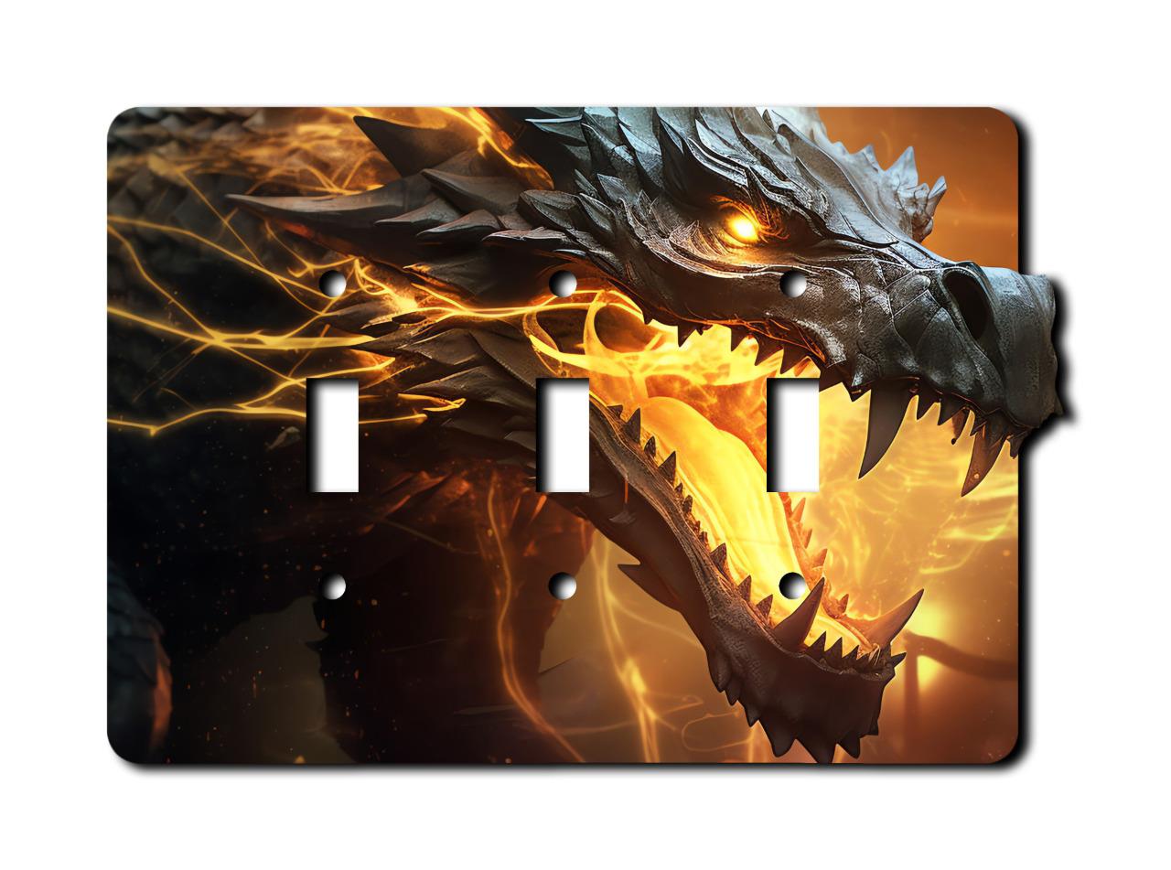 Off The Wall Plates - Black Fire Dragon Switch - Abdeckung - Paddle Wallplate - Bild 10 von 12