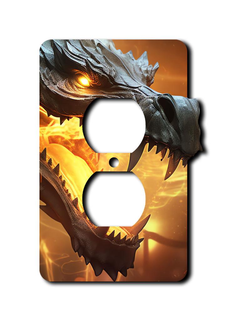 Off The Wall Plates - Black Fire Dragon Switch - Abdeckung - Paddle Wallplate - Bild 4 von 12