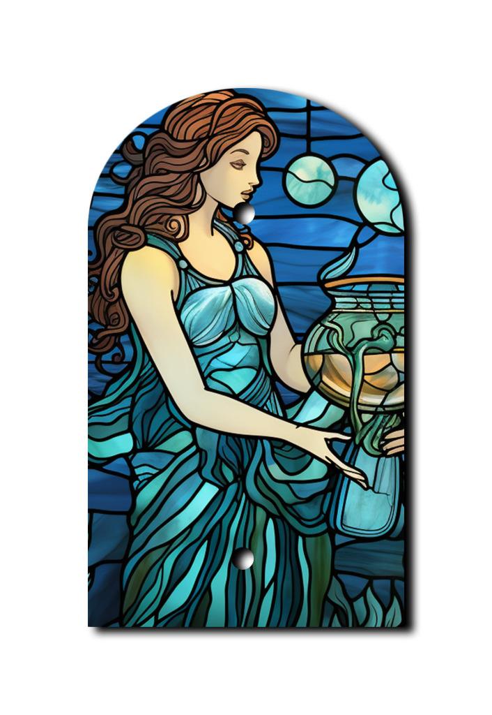 Off The Wall Plates - AQUARIUS ZODIAC Switch - Cover - Paddle Wallplate-image