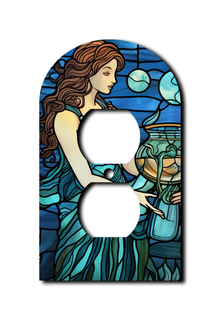Off The Wall Plates - AQUARIUS ZODIAC Switch - Cover - Paddle Wallplate-image