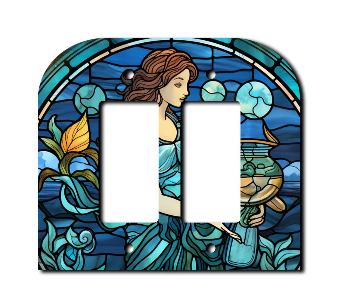 Off The Wall Plates - AQUARIUS ZODIAC Switch - Cover - Paddle Wallplate-image