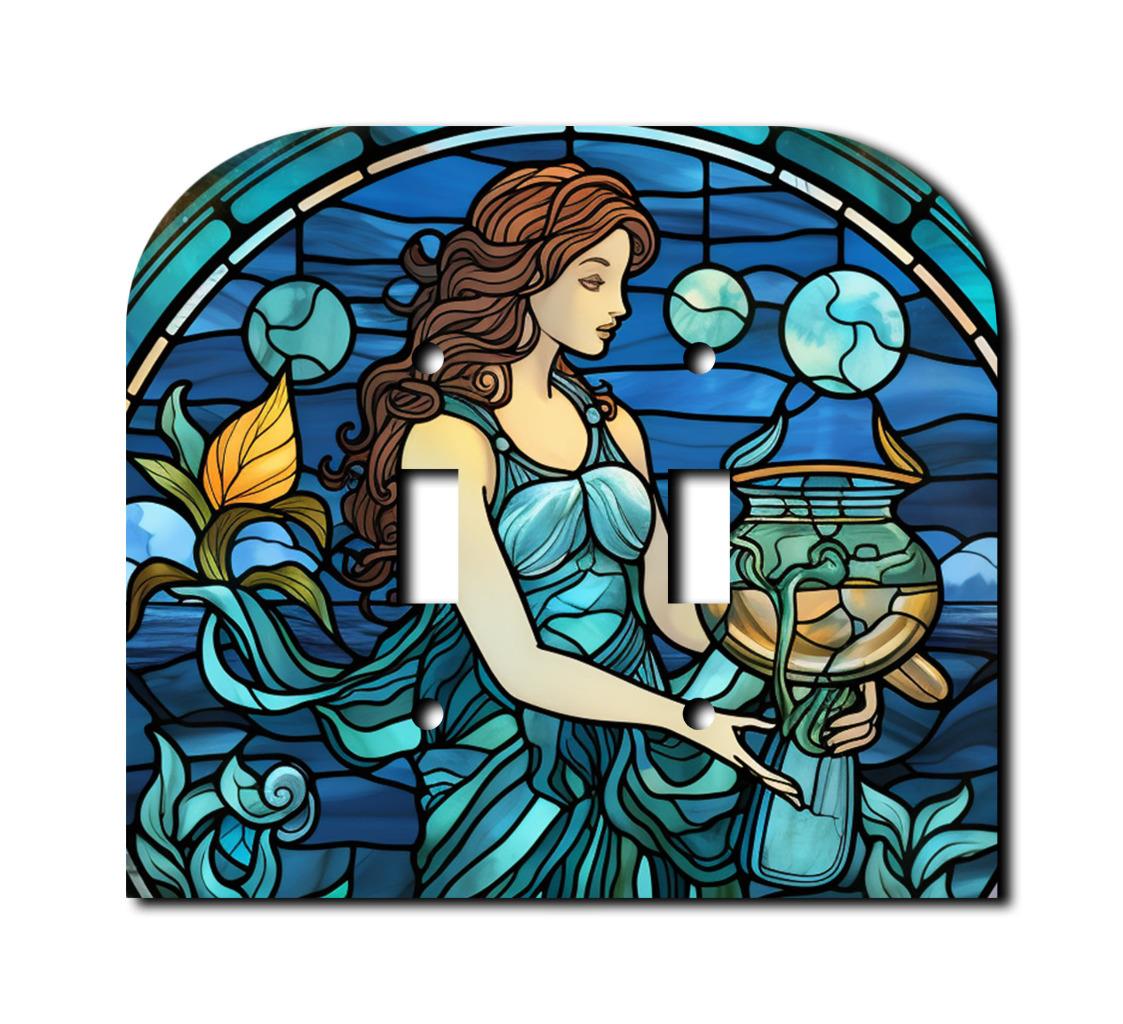 Off The Wall Plates - AQUARIUS ZODIAC Switch - Cover - Paddle Wallplate-image