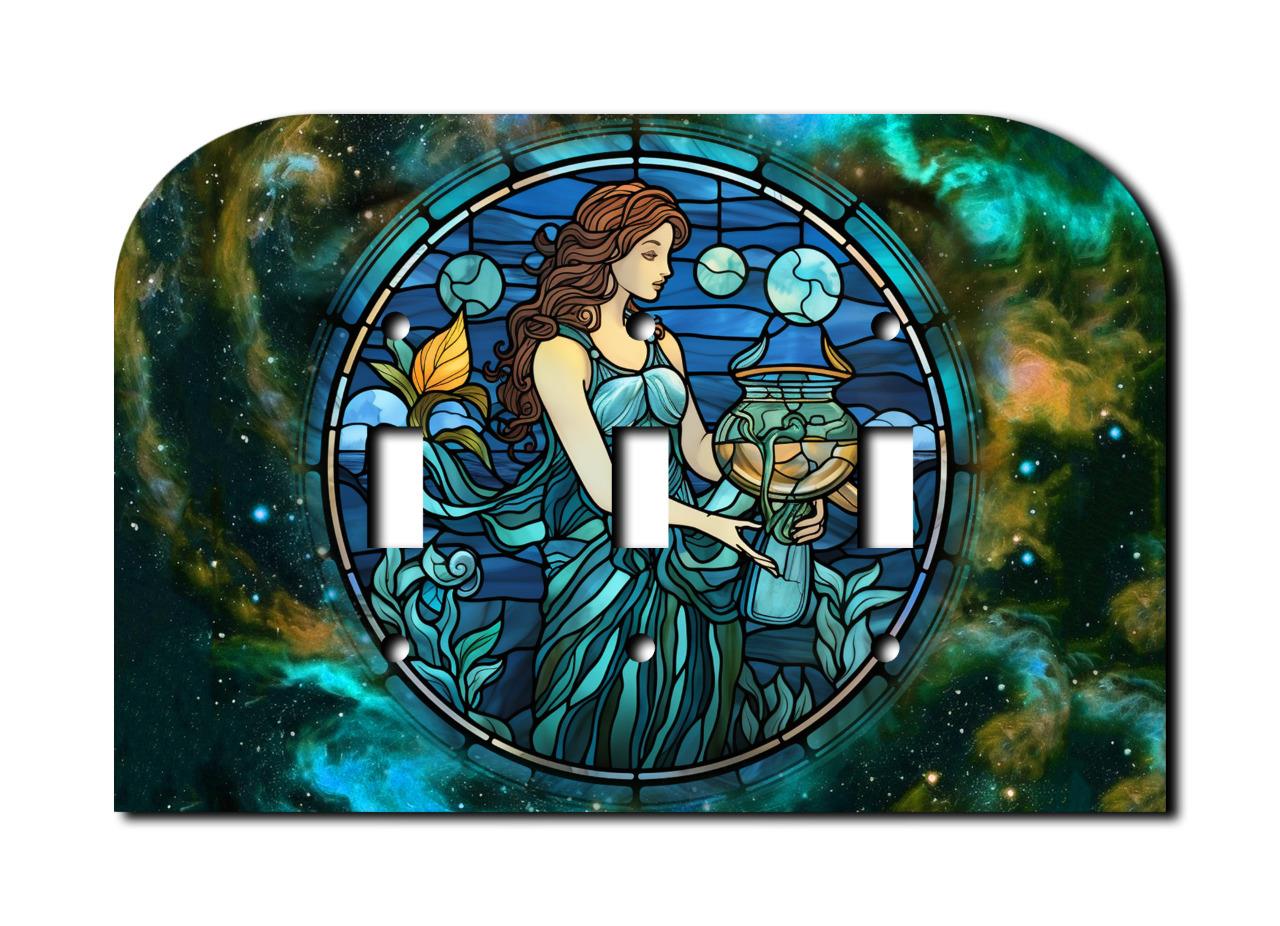 Off The Wall Plates - AQUARIUS ZODIAC Switch - Cover - Paddle Wallplate-image