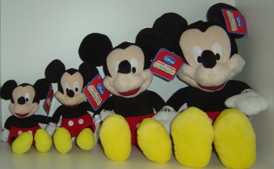 mickey and minnie mouse soft toy