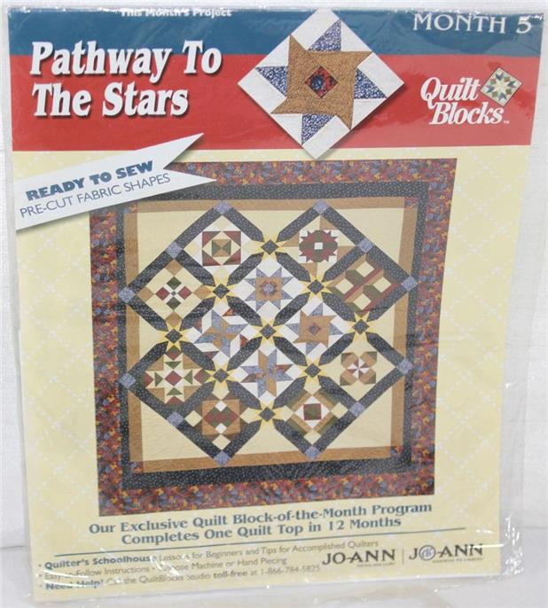 JOANN FABRICS MONTHLY Quilt Blocks Series Kit Pathway to The Stars