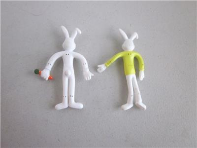 2 Fun Mini Bendy Rabbits | eBay