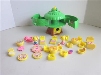 1950年代DOLLY TOY COアヒルちゃんキャンディーコンテナバスケット DOLLY POPS Poptown House w/ Dolls & Clothes by Knickerbocker