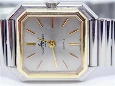 S Steel 18k BAUME MERCIER Ladies Swiss Watch Ref.4859.018