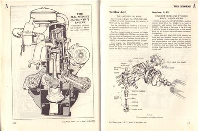 1955 MG MIDGET SERIES TD and TF WORKSHOP MANUAL GOOD ... mg td wiring diagram 