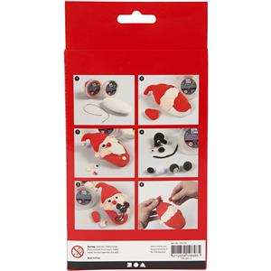 Silk Clay À faire soi-même Set Pour Noël Santa Claus Making Moulage Modélisation Artisanat