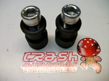 R/&G RACING PAIR M10 GOLD PADDOCK STAND BOBBINS Kawasaki Z1000 2007