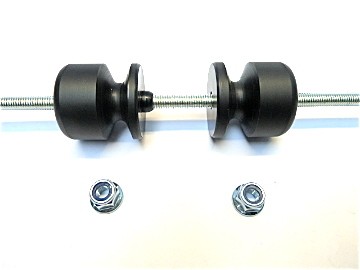 Suzuki GSF Bandit 1200 1996-2001 Front Axle Crash Mushrooms / Sliders – Black, Pair