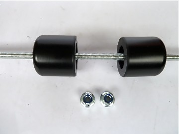 SUZUKI DL 650 V STROM 2007 ON CRASH MUSHROOMS REAR AXLE SLIDERS PROTECTORS TS16