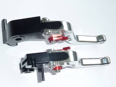 KAWASAKI ZX10R 2006-2015 SHORT SILVER BRAKE & CLUTCH LEVERS SET