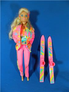 skiing barbie