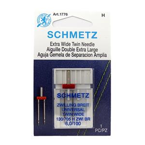 Schmetz Extra Wide Twin Needle 130/705H ZWI BR Size 6.0/100