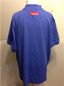 NEW SODEXO ATLANTIC BLUE POLO UNIFORM SHIRT SHORT SLEEVE SIZE 2XL ...