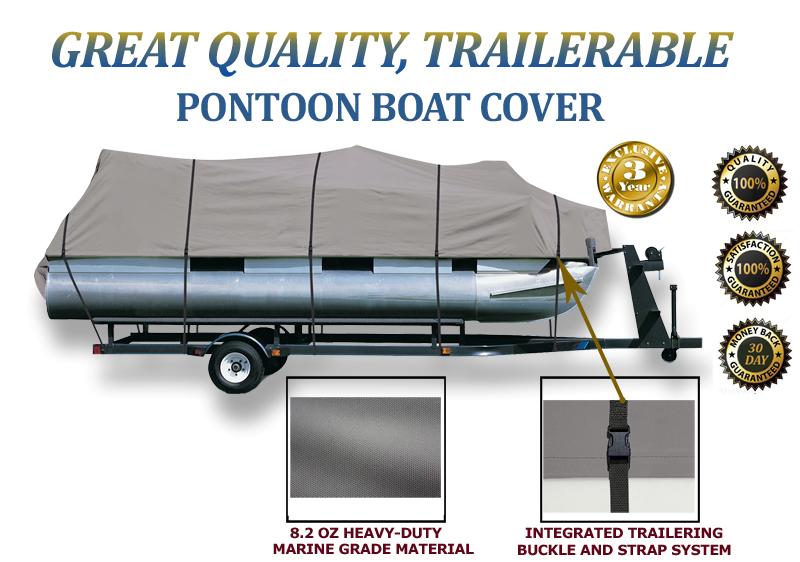DELUXE PONTOON BOAT COVER Palm Beach Marinecraft Super LX