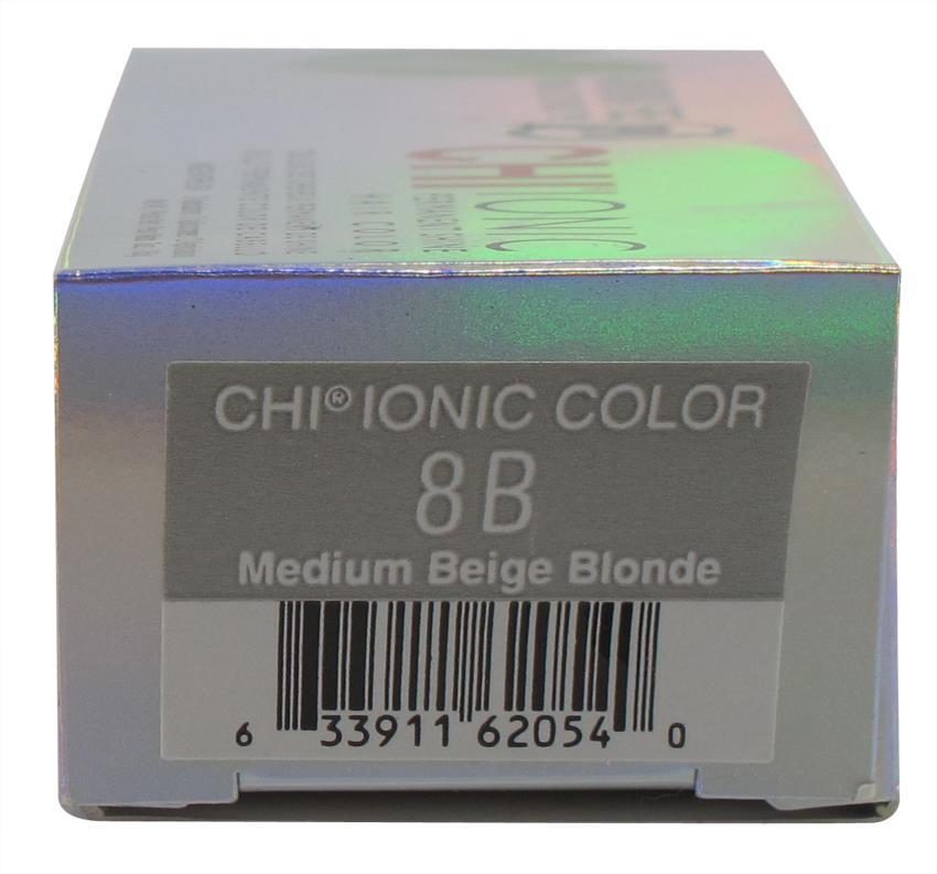 CHI Hair Color NO PPD Ammonia Free Ionic Permanent Shine 8 B Medium Beige Blonde 633911620540 eBay