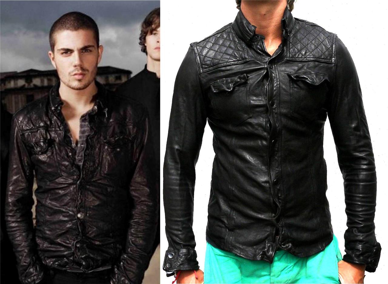 All saints leather shirt jacket – Women SAINTS Emery Leather shirt Jacket