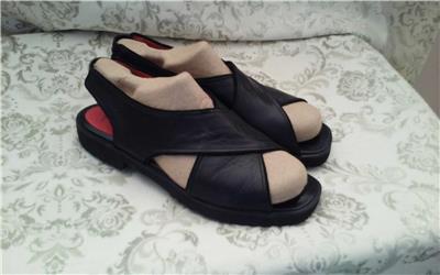 comfy black sandals
