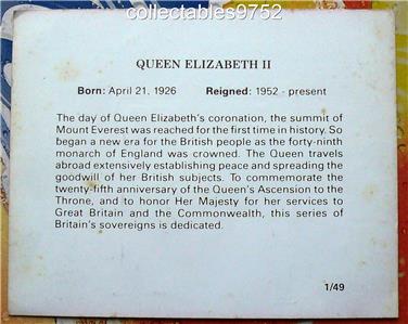 Limited Edition 23k Gold Stamp Queen Elizabeth II from Kings