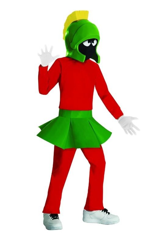 Marvin The Martian Child Costume Boys Kids Looney Tunes Toons | eBay