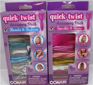 Details About Conair Quick Twist Hair Braid Accessories Florals Fashion And Sparkle Shine