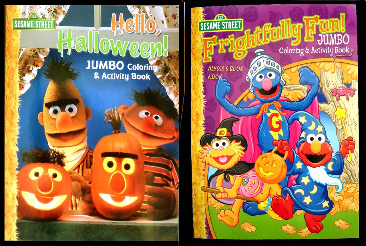 Sesame Street Halloween Jumbo Coloring Activity Books Ebay Sesame street jumbo coloring &amp; usd