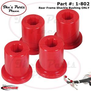 Prothane 1-801 Front Leaf Spring FRAME Shackle Bushing 76-86 Jeep CJ5/&CJ6 Poly