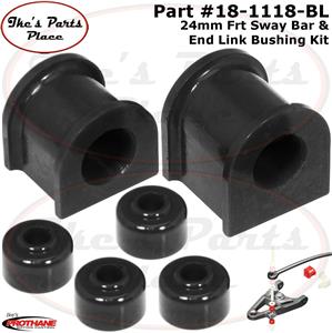18-1117 Prothane Front 23mm Sway Bar /& End Link Bushing Insert Kit Tundra Red