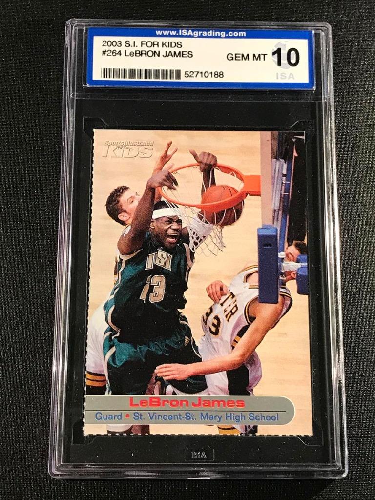 lebron james sports illustrated for kids card