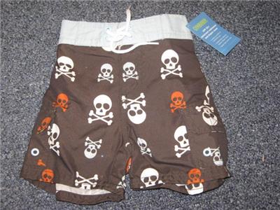 GYMBOREE TIKI CHIEF GREEN LEAF SWIM TRUNKS 6 12 18 24 2T 3T 4T 5T NWT-OT