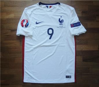 France Away Authentic Soccer Jersey 2015/16 Giroud | eBay