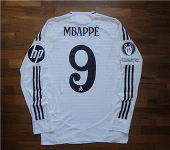 Authentic Real Madrid Long Sleeve Home Jersey 24/25 Mbappe IT5204