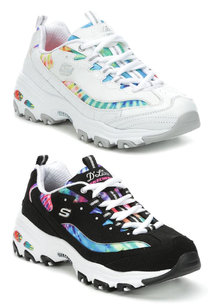 SKECHERS Women's D'Lites Pretty, Bright Sneakers in Medium and Wide